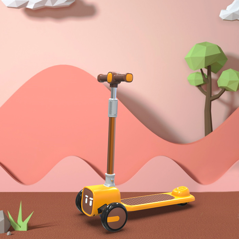 乐贝滑板车儿童1-3岁宝宝男女童可坐三合一带喇叭踏板扭扭车平衡车