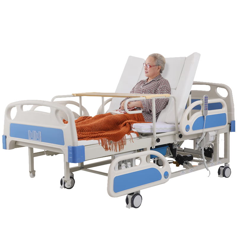 冠奇電動(dòng)護理床老人家用多功能癱瘓病床全自動(dòng)智能醫用床大小便翻身床 GQ-F03【可語(yǔ)音操控】【四小護欄】