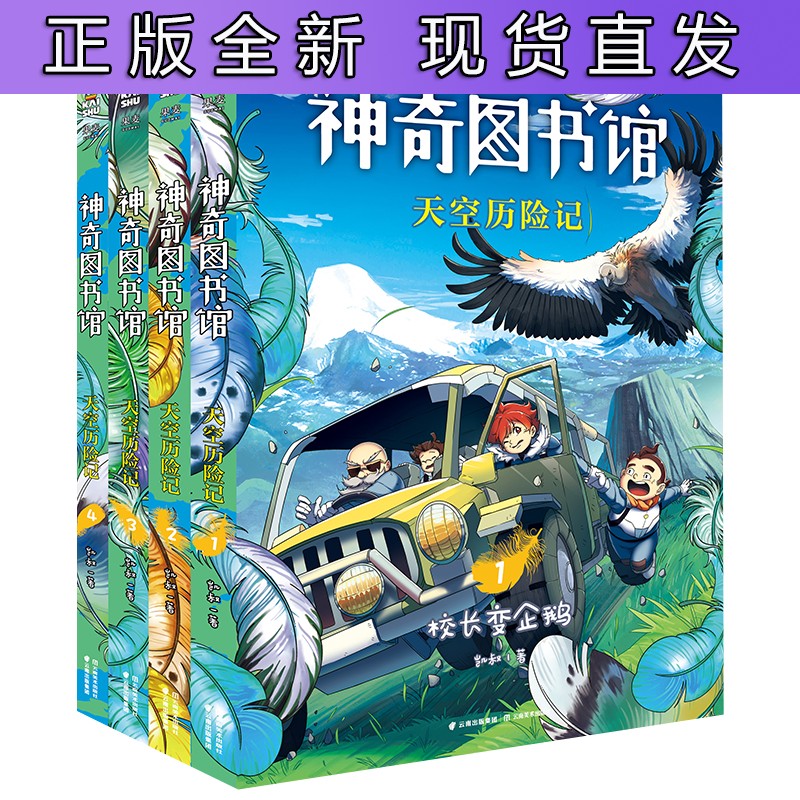 天空历险记(共4册)/神奇图书馆 全套