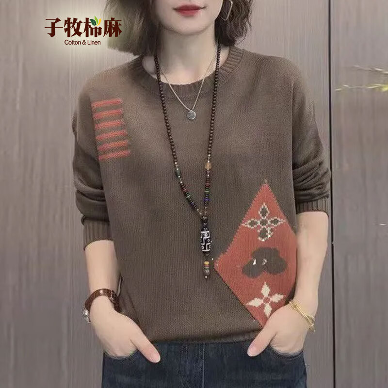 ��������2024��װ Ů���������Ứʱ��Բ������������֯���������5647 ����ɫ ����(����95-140��)