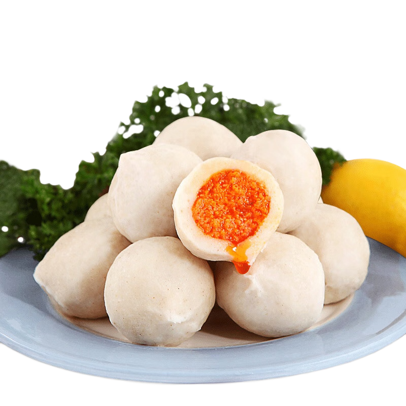 雄豐蟹籽包心丸蟹子魚丸火鍋食材批發(fā) 500g