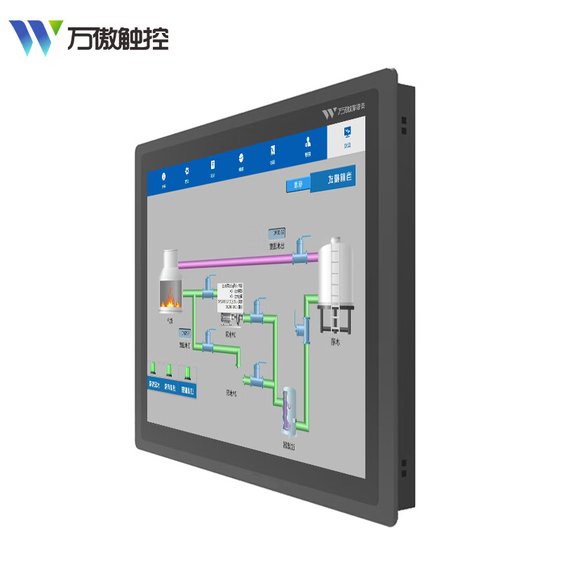 万傲触控 工控一体机触摸屏电脑工业电脑挂墙嵌入式电容电阻触控plc