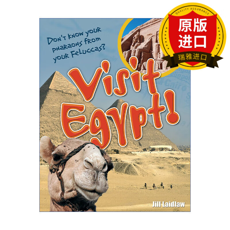英文原版 visit egypt 纸上游埃及 8-9岁少儿科普读物 英文版 进口