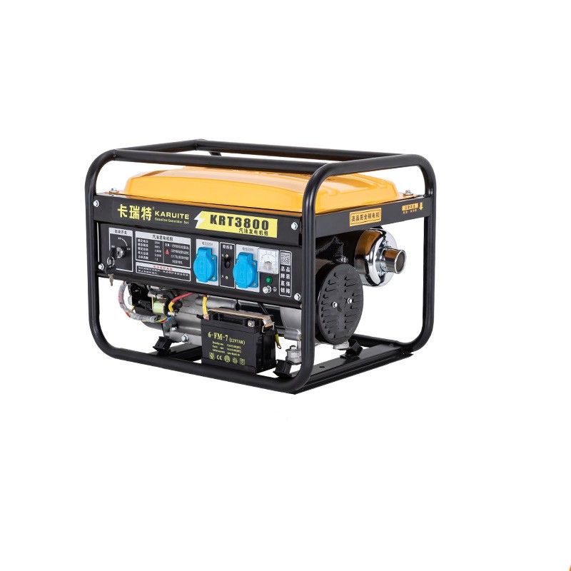 威陆 汽油发电机220v小型应急低音发电机卡瑞特【220v 3500w 手电双