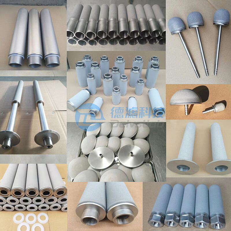 oloey金属粉末烧结钛棒滤芯过滤器管道除尘除锈蒸汽循环过滤可重复