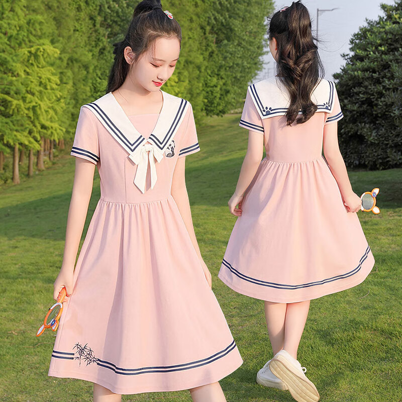 妤屋夏天青少女大童裙子13-15岁大女童初中生中学生连衣裙女夏季新款