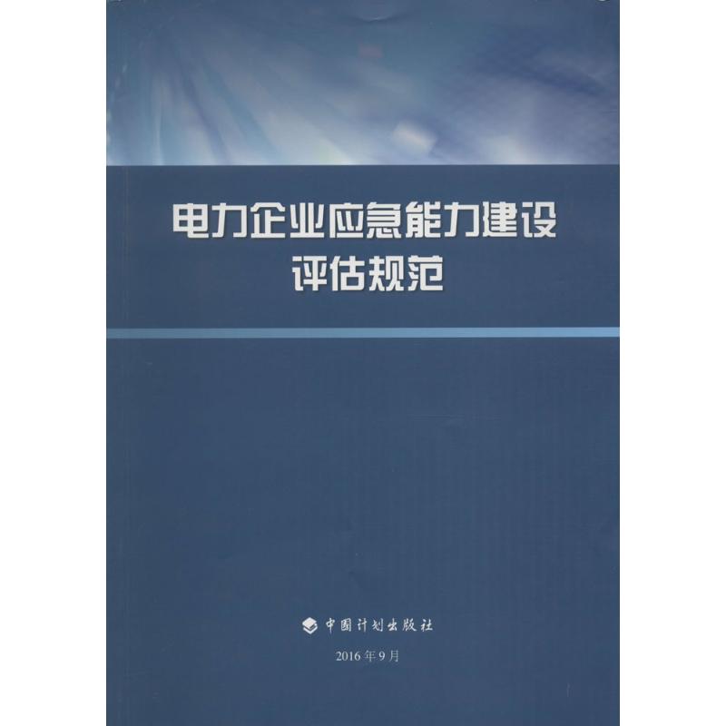 电力企业应急能力建设评估规范