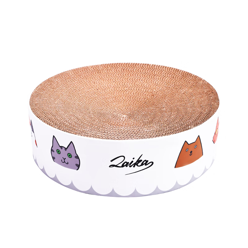 隧道型高密瓦楞半圆猫抓板磨爪器猫咪玩具猫爬架猫咪用品 圆形山谷猫