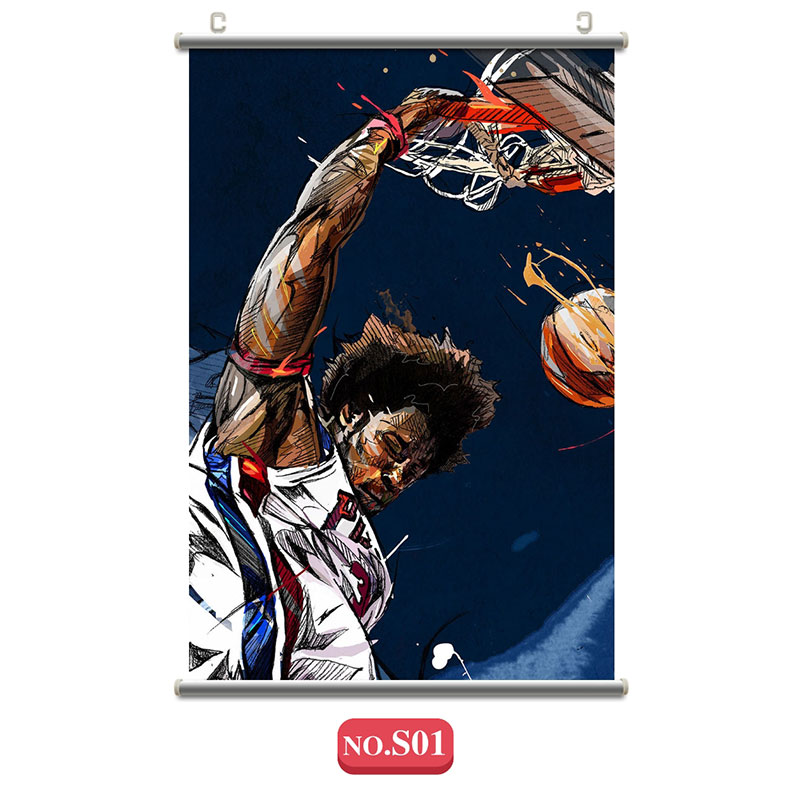 狼天影 本 华莱士ben wallace海报挂画卷轴周边卧室宿舍寝室壁画可