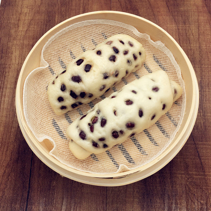 纯手工红豆馒头卷儿童批发老面早餐速食花卷包子食品面食早饭 手工