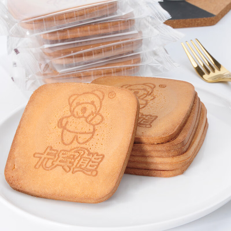 滇初蜜松煎饼方形鸡蛋饼干办公室小零食批发散装酥脆独立小包装 蛋烤