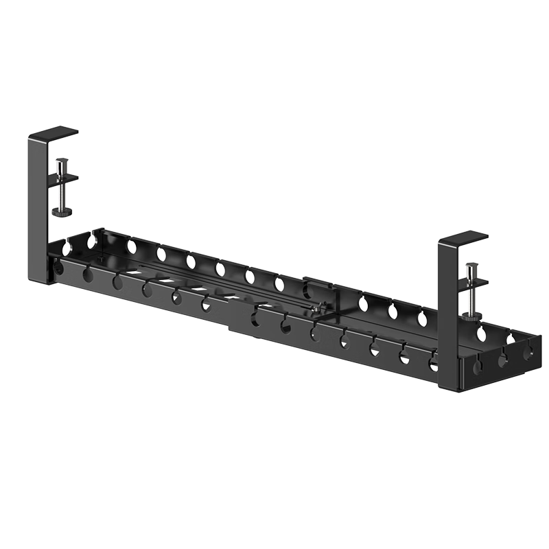 西周夜雨 桌下理线架收纳置物架免打孔桌面数据线电线插座路由器充电器收纳神器伸缩款