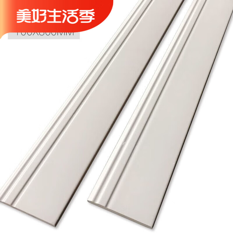 维京熊佛山瓷砖白色踢脚线瓷砖美边线客厅地砖地脚线波打美式踢脚线