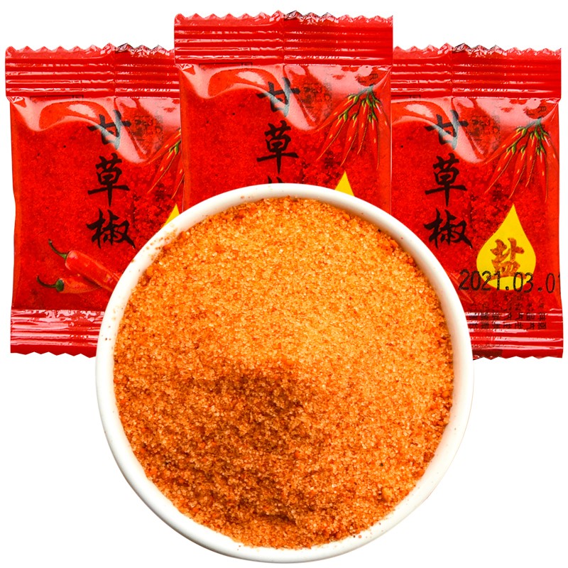 三观港(sanguangang)甘草辣椒盐1斤(约250袋)甘草盐椒盐粉沾水果甘草