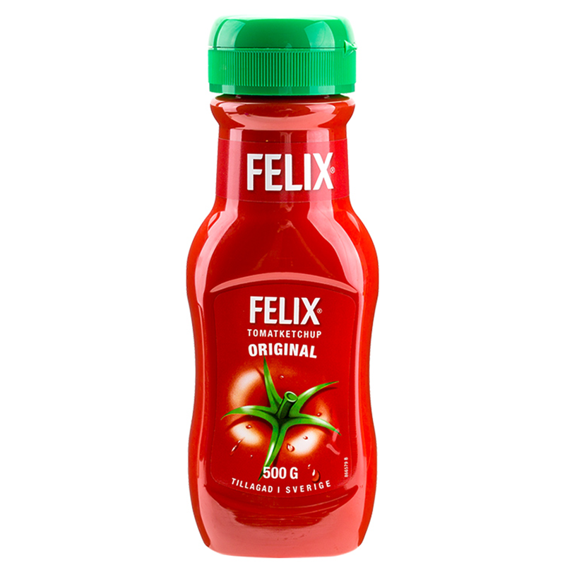 瑞典进口菲力斯FELIX番茄沙司原味番茄酱意面酱汉堡调味酱500g*1 番茄沙司500g*1