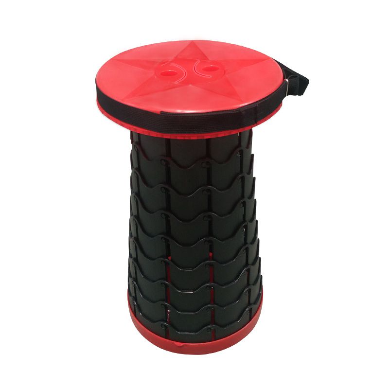 家用塑料凳子户外便携式伸缩凳旅行便携折叠凳钓鱼椅子圆凳折叠椅