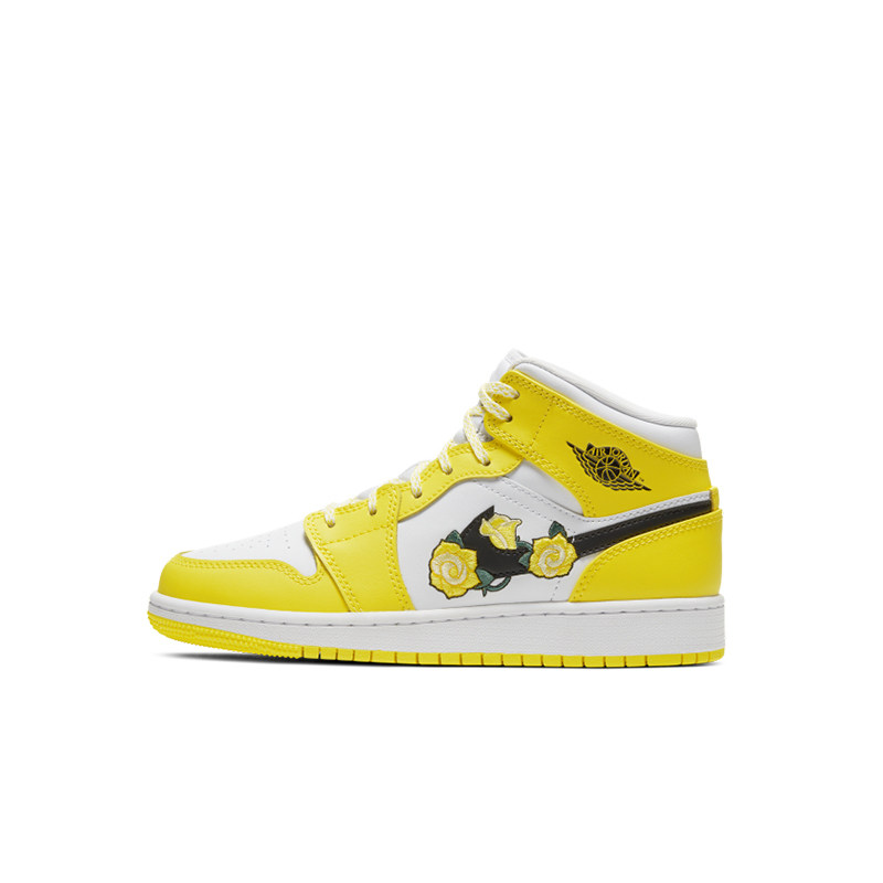nike耐克aj官方舰店 air jordan 1 黄玫瑰女子aj1花卉