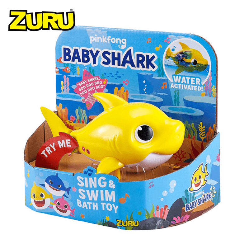 babyshark鲨鱼宝宝,babyshark babyshark玩具 zuru宝宝洗澡玩具babyshark沐浴会游泳