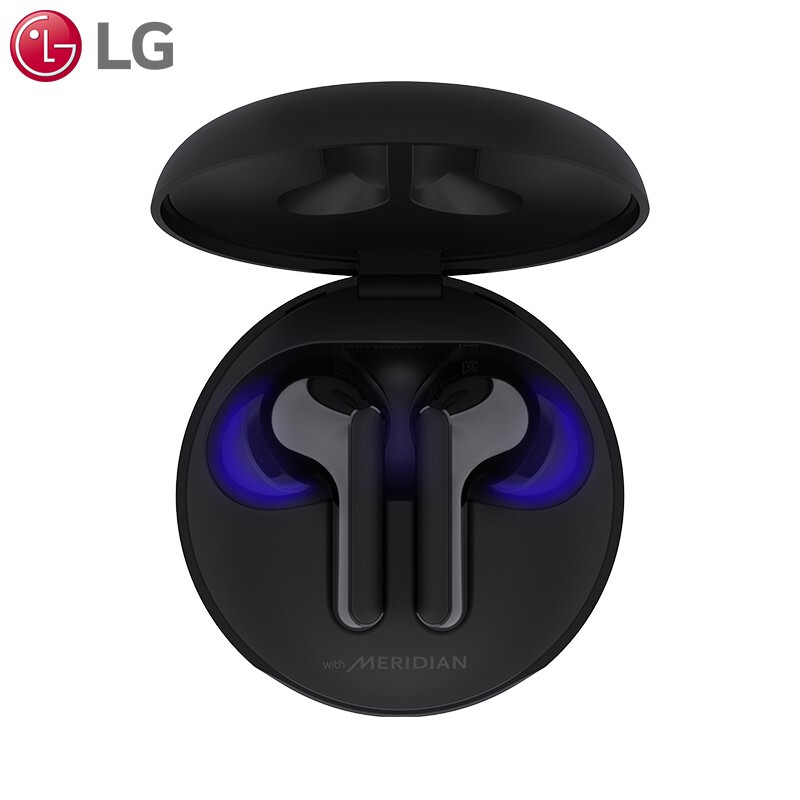 LG耳机真无线蓝牙 分体式耳机 通话降噪 蓝牙耳机 迷你入耳式手机耳机收纳充电盒 黑色无线蓝牙耳机HBS-FN7.ABCNBK