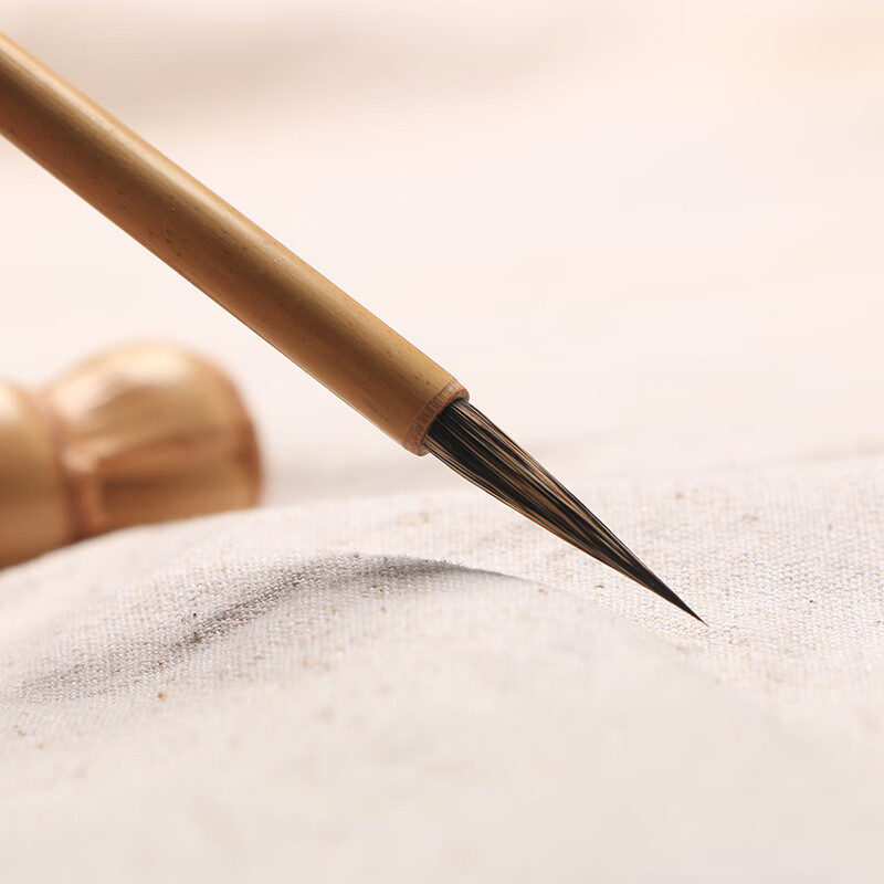 紫毫金钩 宋徽宗瘦金体小楷专用毛笔  玉玄阁高档国画水彩勾线笔 一支