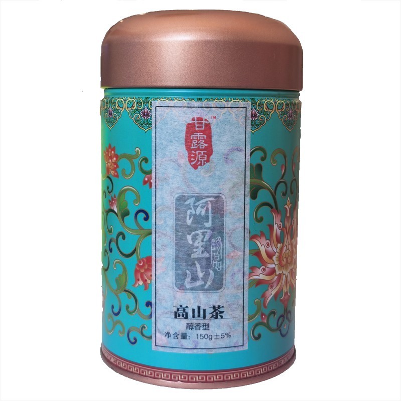 甘露源阿里山高山茶 台湾乌龙茶罐装茶叶 烘焙醇香型台湾茶 150g