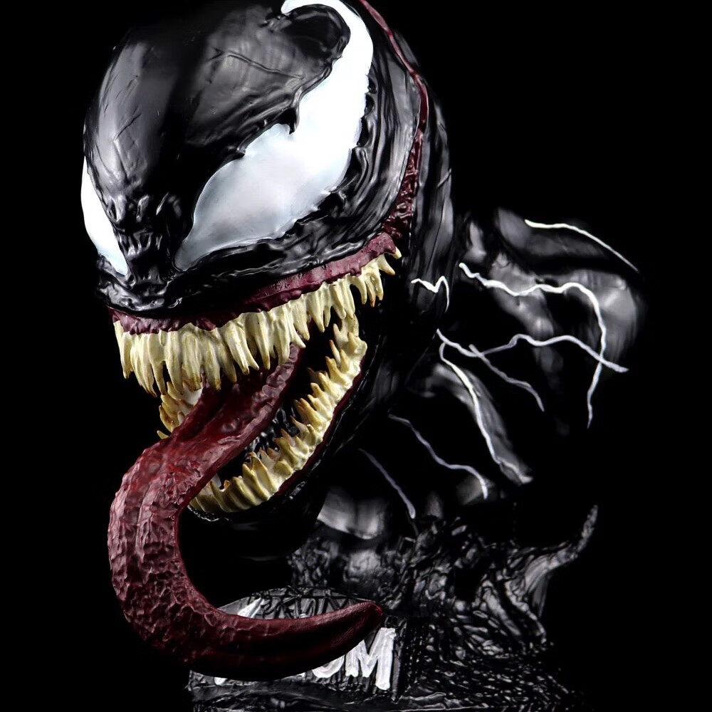 漫威毒液手办漫威周边致命守护者半身模型桌面摆件儿子男朋友生日礼物