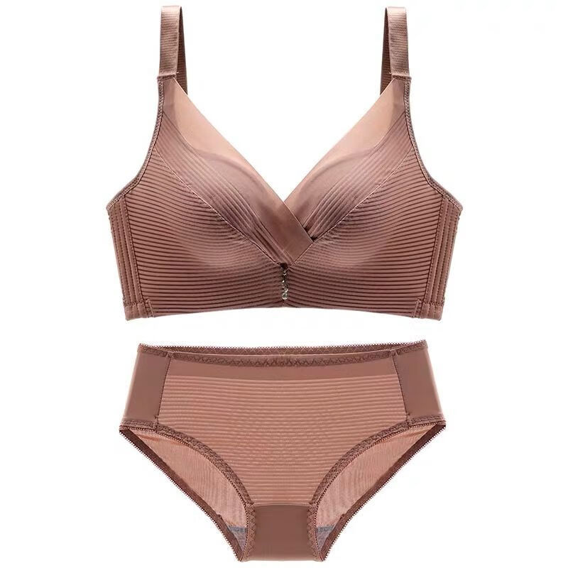 款仙黛尔内衣女小胸聚拢收副乳防下垂上托调整型胸罩无钢圈文胸薄厚可