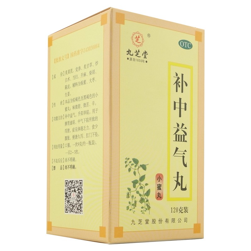 九芝堂 补中益气丸 120g 1盒