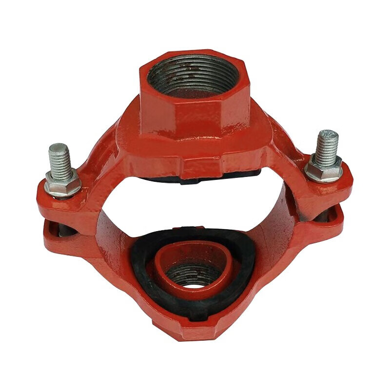 铁幕云 沟槽螺纹沟槽机械丝接四通 消防丝口四通