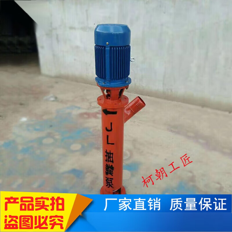 抽粪污水泵380v家用化粪池排污泵养殖场立式吸粪潜水泥浆泵 3寸蛟龙泵