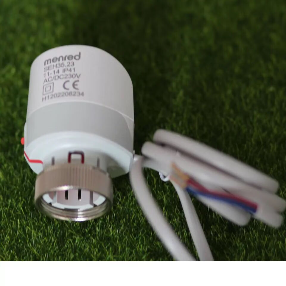 116地热温控器水地暖开关电热膜 电地暖 seh3523执行器常闭红标