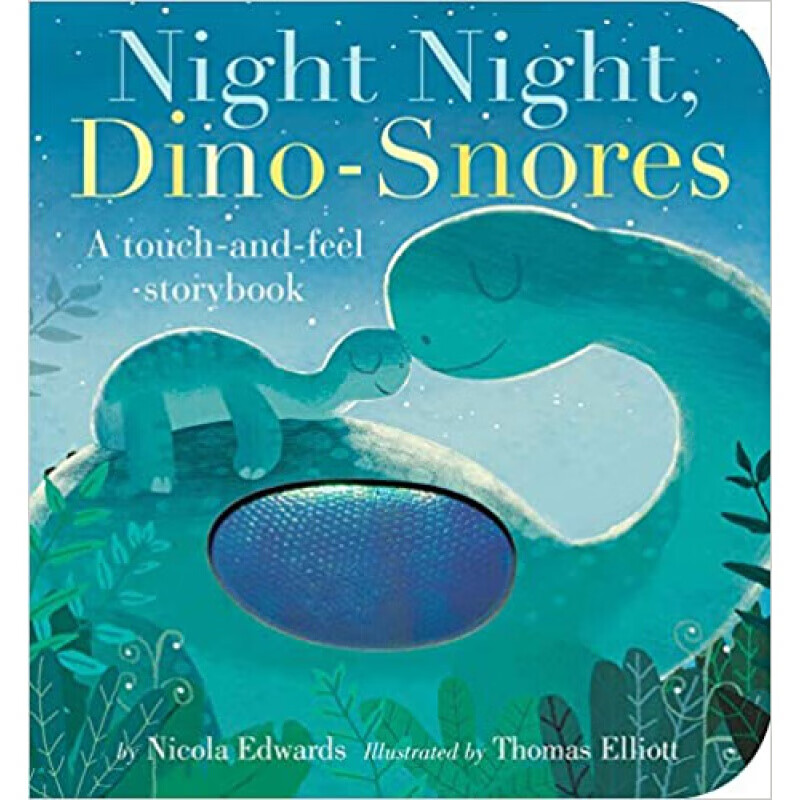 现货 英文原版 night night, dino-snores  夜夜恐龙打鼾 儿童纸板书