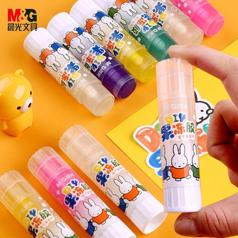 晨光晨光果冻胶棒学生固体胶36g儿童透明手工可爱糖果固态手帐 97167