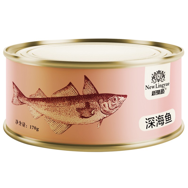 新领越 猫零食 猫罐头湿粮红肉猫咪罐头 成猫幼猫主食罐 深海鱼170g