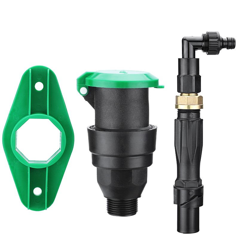 汉轩快速取水阀园林小区绿化取水器地插公园草坪水管快接钥匙杆取水杆