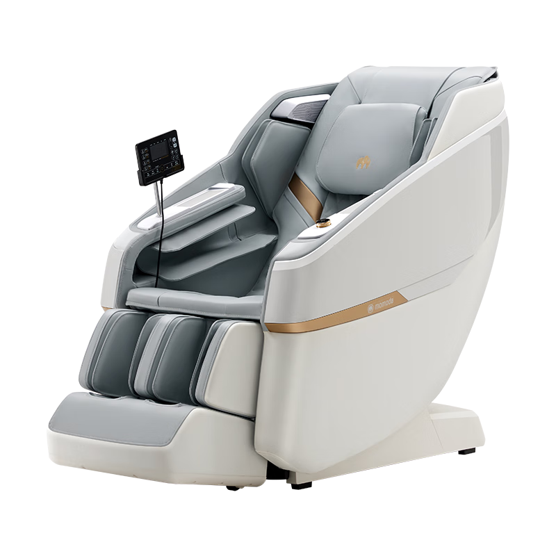 摩摩哒（momoda）按摩椅家用4D精钢机芯全身太空舱老人全自动多功能SL导轨零重力智能语音小型电动沙发椅送父母礼物 M690恬润白【豪华尊享】【 入门优选】