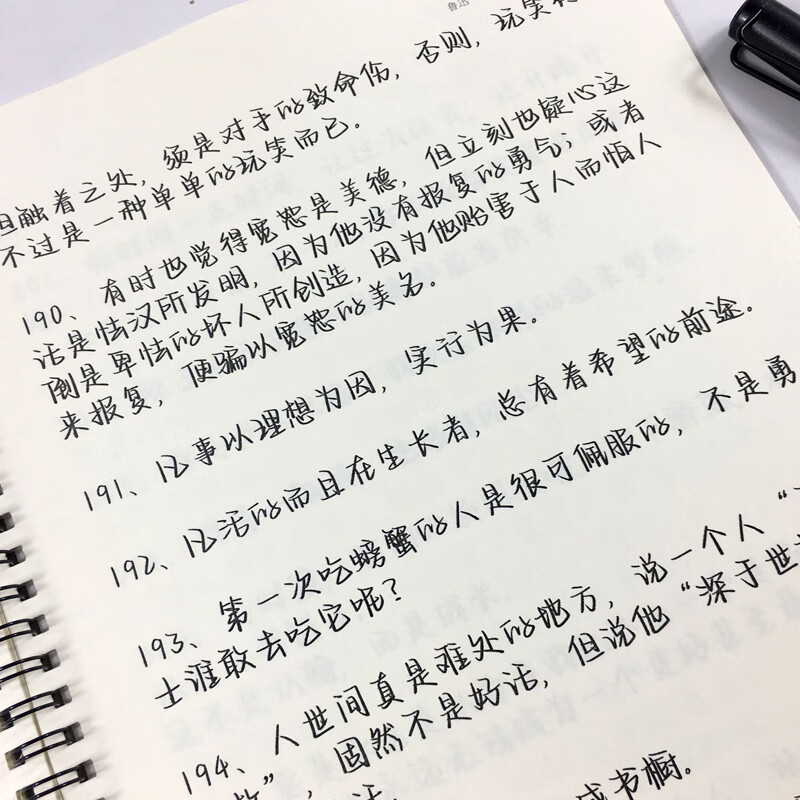 玫瑰体女生手写漂亮练字帖央视文案大报金句励志语录钢笔临摹练字