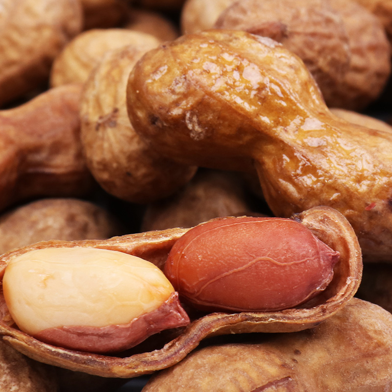 十里馋花生米   焦糖花生米带壳500gx2袋休闲零食网红坚果味炒货干果