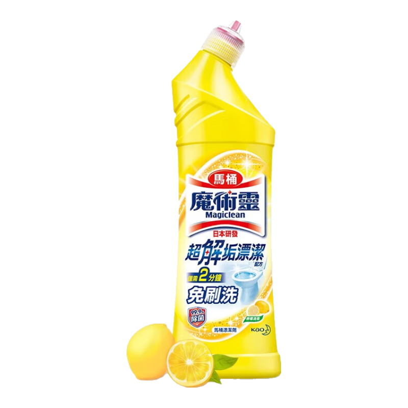 花王（KAO）潔廁靈500ml潔廁劑潔廁液免刷洗馬桶清潔劑除菌除臭檸檬清香
