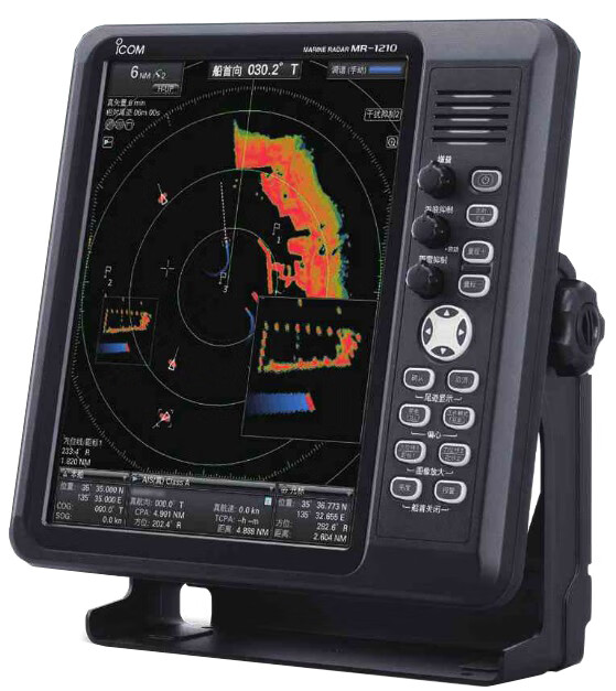 icom艾可慕  船用雷达 72海里6kw 1.2米横杆天线 ccs mr1210tiii