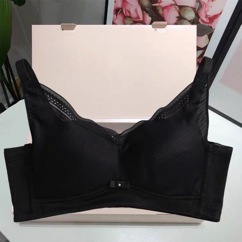 黑天鹅文胸内衣全养护塑型小胸聚拢收副乳薄款胸罩 全养护肤色 70/32