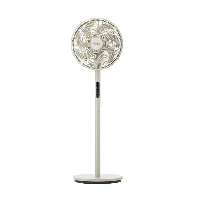 PLUS会员：（Midea）美的【劲风酷爽】七叶轻音柔风电风扇 SAH30BK
