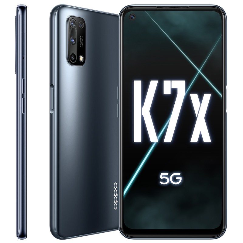 oppok7x双模5g4800万四摄30w闪充5000mah长续航全网通90hz电竞屏黑镜