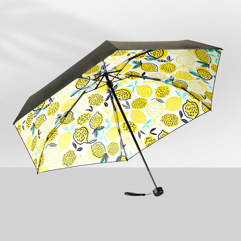红叶（Hong Ye）红叶伞超轻迷你五折太阳伞防晒遮阳伞防紫外线晴雨伞两用水果系列 金桔柠檬