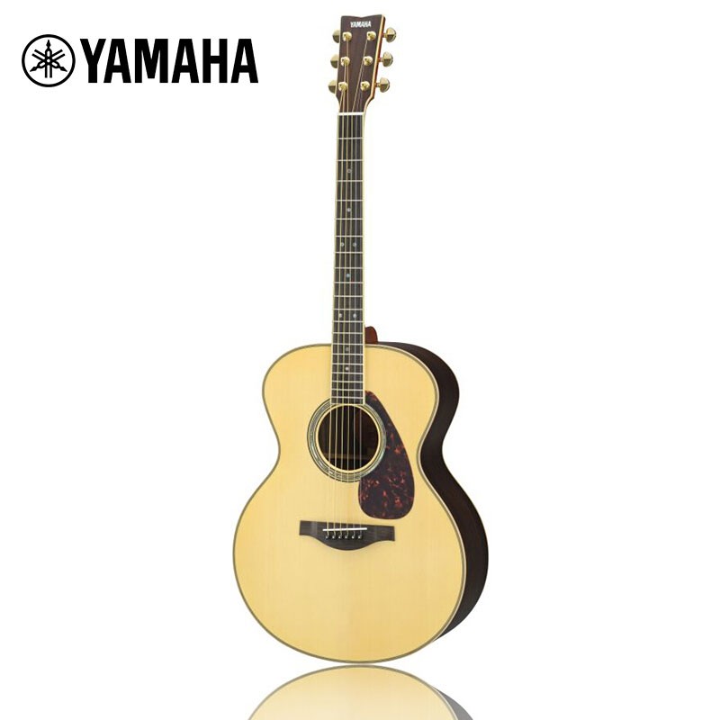 雅马哈（YAMAHA）全单民谣吉他LJ16木吉他电箱款LL系列ARE原木色单板电箱42英寸亮光