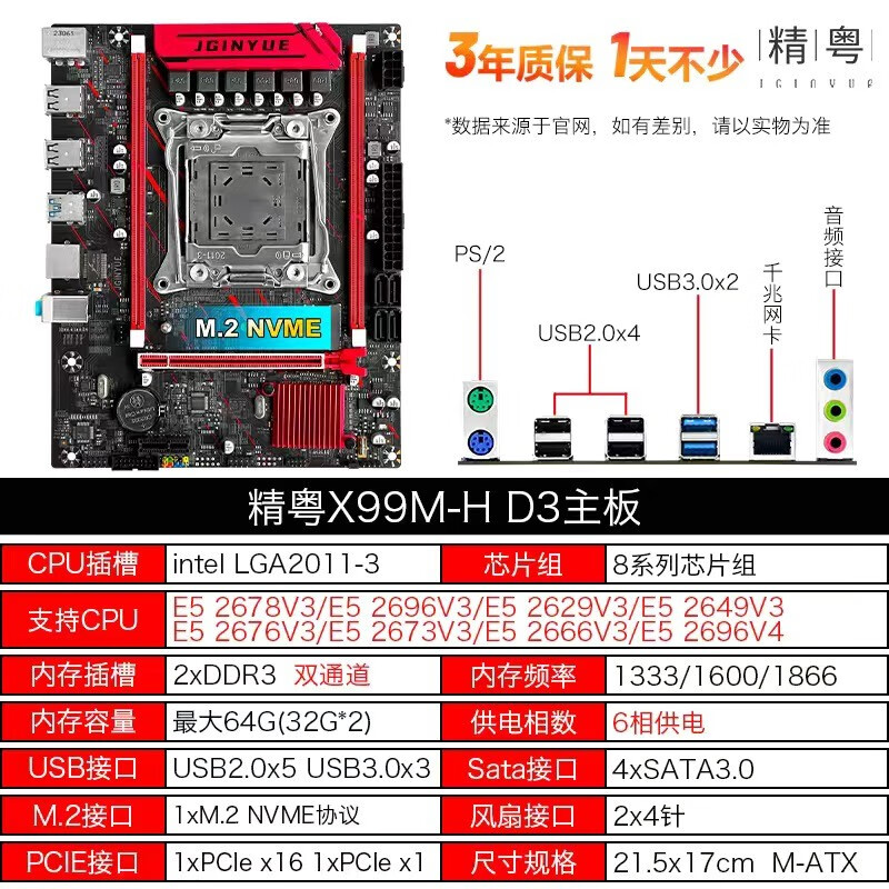 精粤 X99 D3 D4 M H D3 图 3