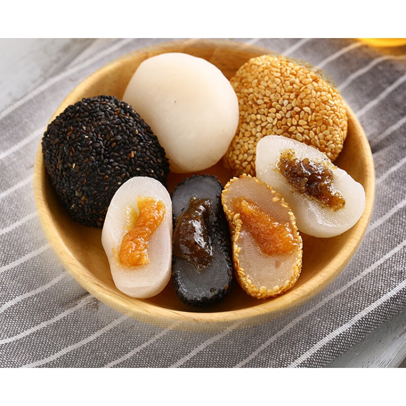 i软q糯米糍粑整箱芝麻球团驴打滚麻薯团子零食品小吃休闲干吃汤圆 3包