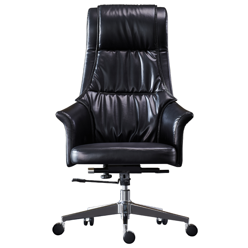罗氏兄弟 皮椅电脑家用办公椅人体工学座椅舒适转椅办公室老板椅可躺ins风CEO椅彩色牛皮款