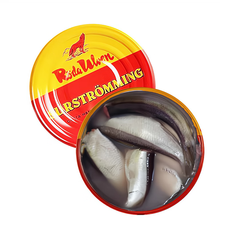 屿毅鲱鱼罐头正宗巨臭超臭瑞典即食恶搞挑战不臭的鲱鱼罐头特臭 国产