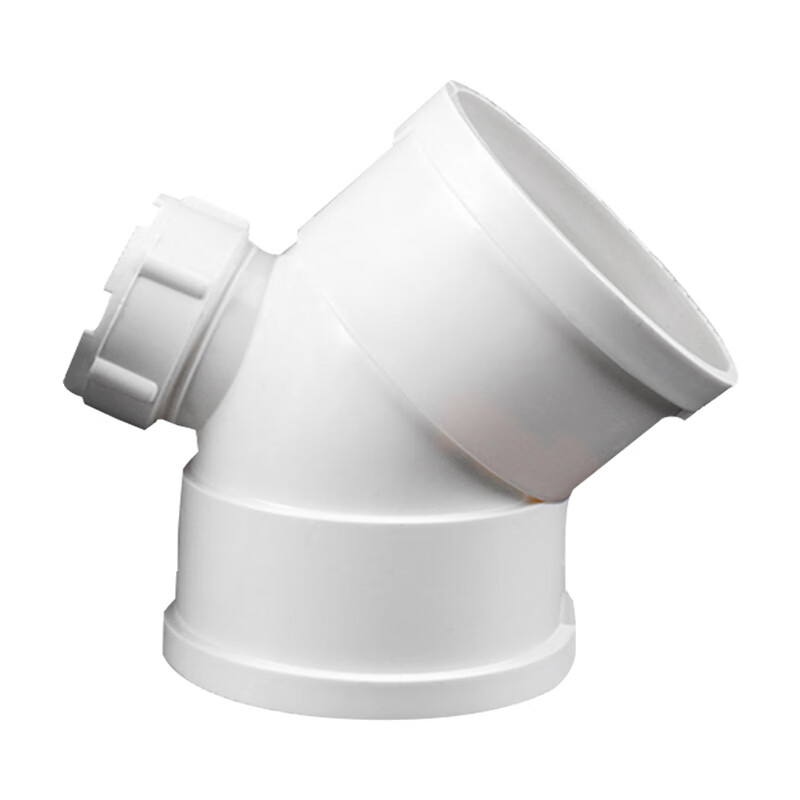 京势 pvc排水管弯头45度dn110带检查口pvc下水管污水管配件 单位:个